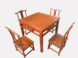 梁鸿红木家具小方桌非洲黄花梨木休闲棋牌小八仙桌小户型红木餐桌