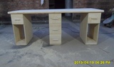 促销特价实木双人电脑桌台式桌家用宜家书桌松木办公桌加长简约