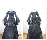 反叛逆的鲁鲁修c.c.女王cc插画版cosplay服装定做 黑色礼服婚纱