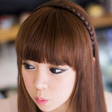 韩国流行编织麻花辫子假发发箍 宽发卡发带头箍头饰发饰 饰品