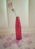 宜家风水晶玻璃彩色花瓶 水培玻璃花瓶 玫瑰玻璃花瓶花瓶饰品摆件