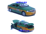 海洋汽车模型 1:32红旗H7合金汽车模型北京出租车 四开声光 绿黄