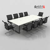 上海办公家具简约现代时尚板式会议桌白色洽谈桌大型条形桌办公桌