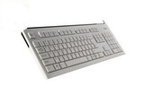 FUHELN/富勒 L400超薄有线键盘 薄静音防水 笔记本USB白色键盘