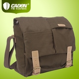Caden卡登N4大容量单肩帆布摄影包 多功能专业防盗数码单反相机包