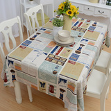 特价 北欧宜家开拓者彩标桌布台布格子风格餐桌布客厅茶几布桌布