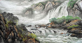 中国画水墨画-山水10六尺 整张-纯手工