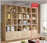 厂家直销销售宜家简约韩式超大容量加厚板材自由组合书柜 大柜子