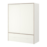 无锡南京IKEA宜家家居代购特里索滑门衣柜/4屉白色淡灰色