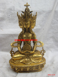 古玩城佛教用品密宗藏传佛像纯铜大日如来铜佛像摆件高24厘米