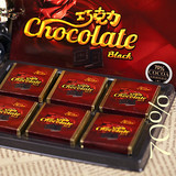 年货70%手工纯黑巧克力苦进口原料礼盒装100g批发零食糖果