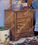 5040】北欧简约床边柜美式乡村实木家具定制单门单抽床头柜储物柜