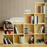 宜家现代实木书柜 韩式简易组装书柜 儿童书架 置物架 层架特价