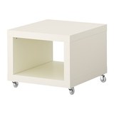 嘟嘟宜家代购 IKEA 拉克 脚轮边桌储物桌 茶几 3色
