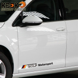 kook新大众高尔夫6  7侧门车贴 贴纸改装反光汽车贴拉花个性划痕
