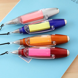 韩国创意多功能圆珠笔便签灯笔 广告笔定制logo学生奖品办公用品
