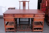 红木家具/老挝红酸枝书桌2件套/明式简洁仿古办公桌/中式古典家具