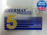 英国THERMAX温度美测温纸 温度试纸 贴片温度记录纸5格C 77-99度