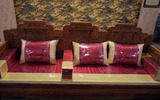 中式绸缎百子图 沙发坐垫 椅子垫 罗汉床沙发垫 中式靠垫抱枕！