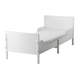 IKEA宜家代购桑维 儿童床 框架床板床架实木护栏学生床