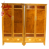 中式古典家具/四川老料金丝楠木顶箱柜/明式素面/实木衣柜/储物柜