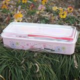 包邮正品加厚带盖筷子勺子盒餐具盒 沥水塑料筷子盒筷盒筷笼