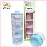 韩国正品宝宝便携奶粉盒婴儿奶粉格大容量分装盒外出密封奶粉罐