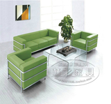 办公室沙发商务简约现代简易经理室沙发真皮会客单三人办公沙发