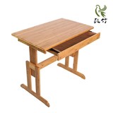 竹制品楠竹儿童学习桌写字台简易宜家实木可升降成长书桌子纯天然