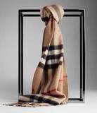【代购】burberry巴宝莉经典格纹格子围巾羊绒英伦礼盒装正品冬季