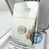 美国原装正品ZIPPO打火机 韩版镜面拉丝 镶嵌 白色幸运石