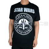 新款黑色 Star Wars Seal 星战 星球大战 乔治·卢卡斯 欧美 T恤