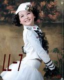 新款海军风 女童拍照公主裙 儿童摄影服装批发 韩版影楼摄影服饰