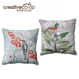 可立特Creative Home美式乡村 棉麻Catesby Scroll刺绣抱枕，两款