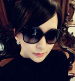 香港专柜代购 Chanel/香奈儿 新款太阳镜女式潮眼镜羊皮链眼墨镜
