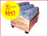 郑州货架展示架批发散装柜玻璃木制散货柜杂粮桶粮食展柜米粮桶