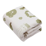 可团购良良 婴儿毛巾(50*26cm)生态竹纺方巾超柔吸水毛LLH07-1绿