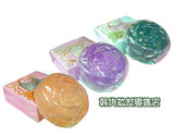 韩国植物滋润香皂 洗脸皂 香薰皂透明皂 水晶美容玫瑰精油皂 3款