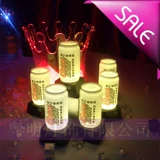 批发瓣款LED充电酒吧台灯 创意发光酒瓶易拉罐装饰烛台小夜灯