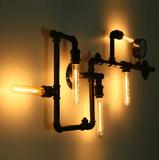 纯手工打造复古工业艺术水管造型壁灯墙灯墙壁灯酒吧灯服装装饰灯