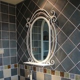 特价包邮欧式铁艺镜子 壁挂浴室镜 梳妆镜化妆镜 全身镜 美容镜