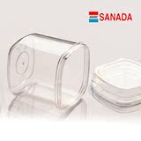 日本进口厨房塑料食品密封罐糖果罐\零食茶叶干货收纳盒透明正品