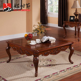 欧美式客厅家具茶几 纯实木简约正方形边台咖啡桌边几矮桌餐边桌