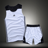 正品新款阿迪达斯篮球服套装夏男款涤纶背心运动大码篮球服球衣潮