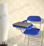特价折叠培训椅免安装加大写字板带软垫培训椅带写字板新闻椅