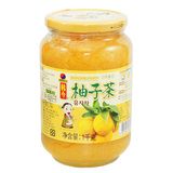 【破碎包赔】韩国进口韩今蜂蜜果肉茶蜂蜜柚子茶1000g瓶装 包邮