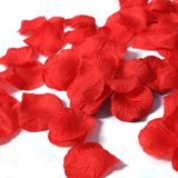 浪漫仿真玫瑰花瓣表白婚庆婚礼装饰假花布艺红色假花瓣 300片装