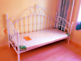 包邮铁艺沙发床f02公主床铁艺床坐卧两用床儿童床单人床热销特价