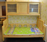 带柜子母床 全实木 组合带柜 儿童床 品牌正品松木家具DG