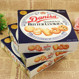 印尼进口零食品Danisa/丹麦牛油皇冠曲奇饼干 163g 盒装 烘焙糕点